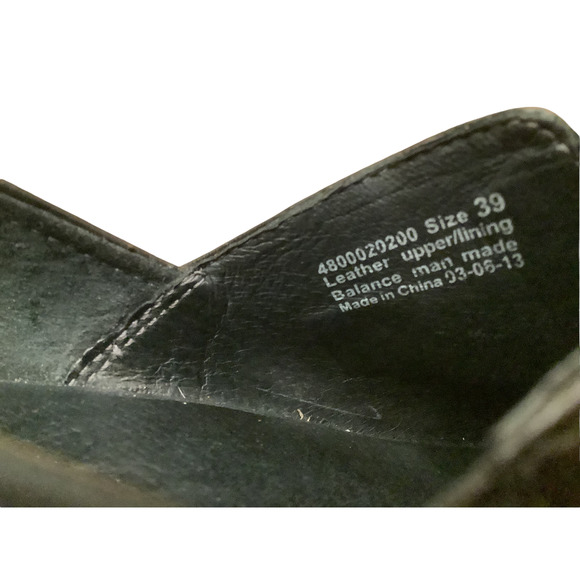 DANSKO BLACK LEATHER SLIP ON SHOES EU 39 US 8.5-9 - Picture 8 of 10